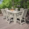 Highwood Usa Weatherly 7pc Rectangular Counter Height Outdoor Patio Furniture Dining Set 84 x 42 AD-ST7WL2CO5BA-WAE - alternate 3